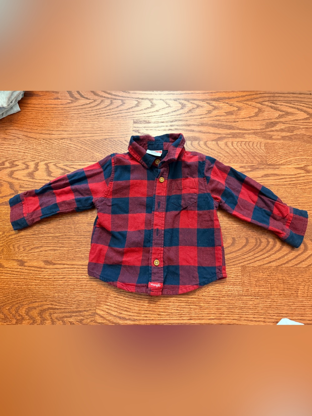 Wrangler Plaid Button-Front Kids Shirt